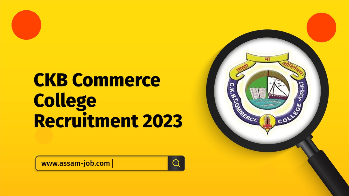 CKB Commerce College Recruitment 2023