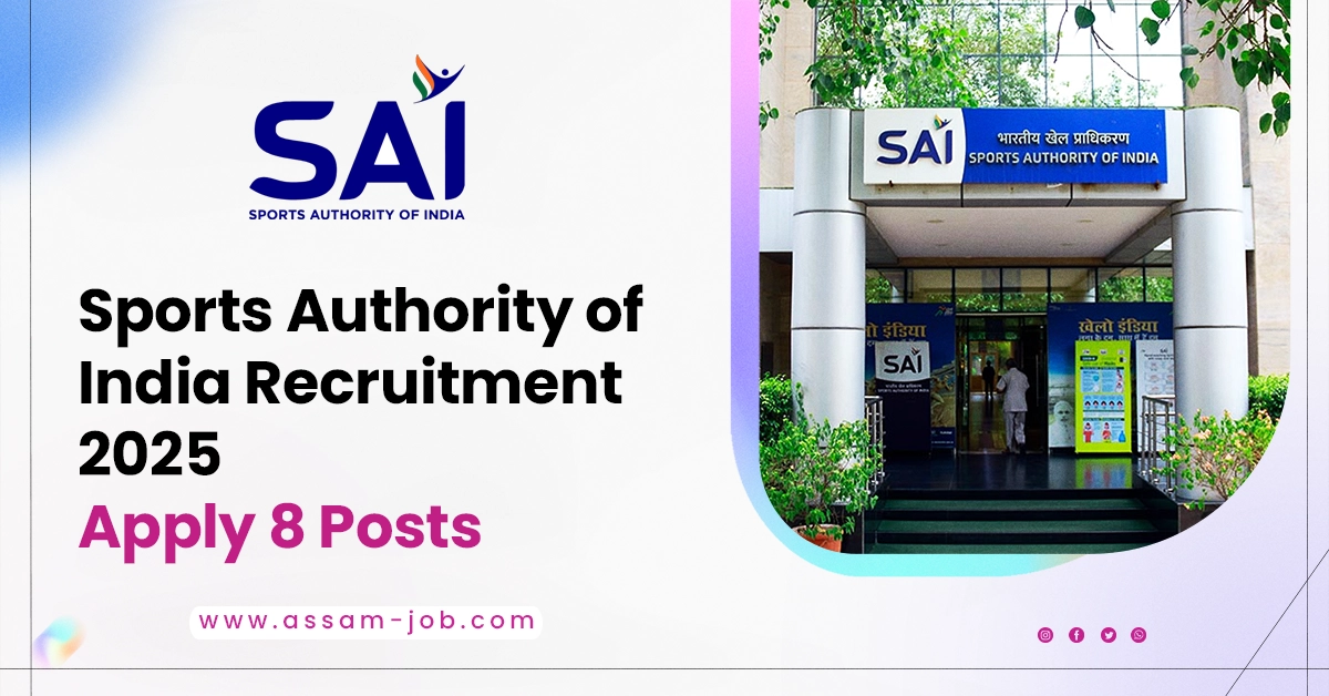 Sports Authority of India Recruitment 2025 – Apply 8 Posts