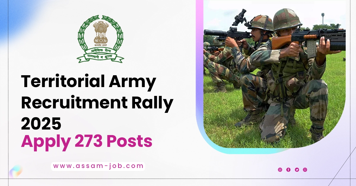 Territorial Army Recruitment Rally 2025 – Apply 273 Posts